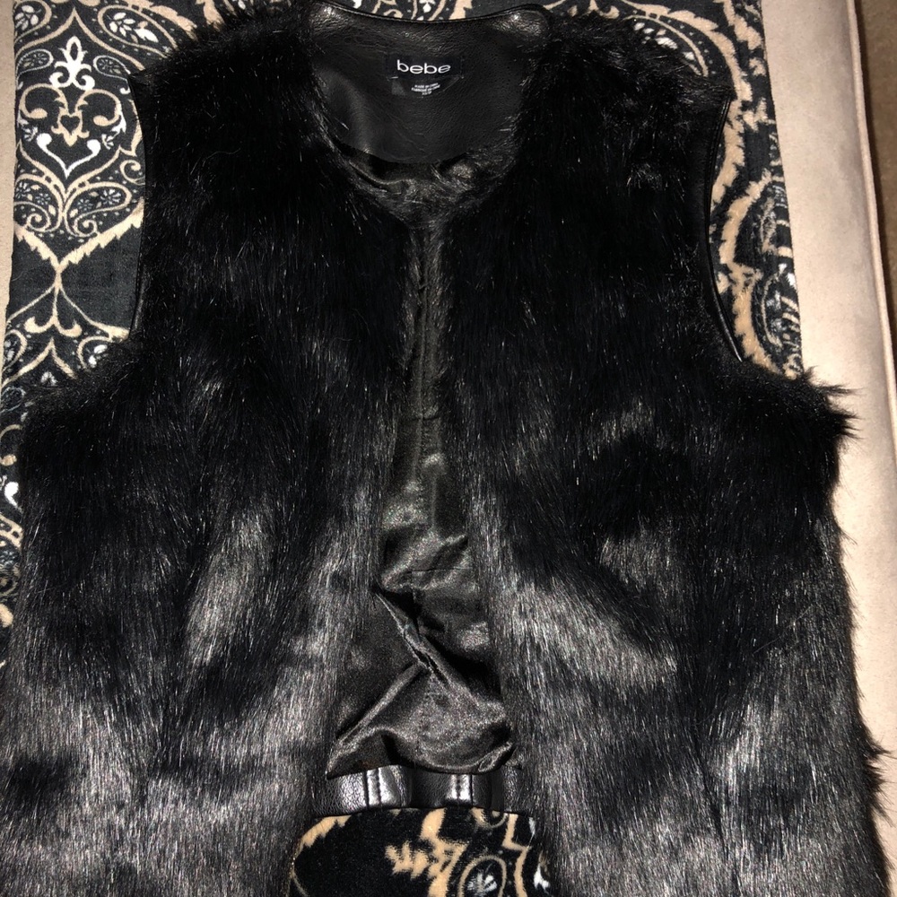 Bebe Faux Fur Vest